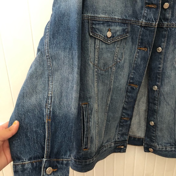 Top Shop Oversized Denim “Dad” Jacket - Picture 4 of 9